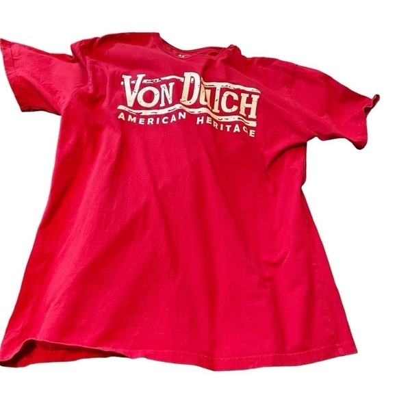 Von Dutch American Heritage Crew Neck Pull Over T Shirt Size XL Great Condition - Picture 3 of 8